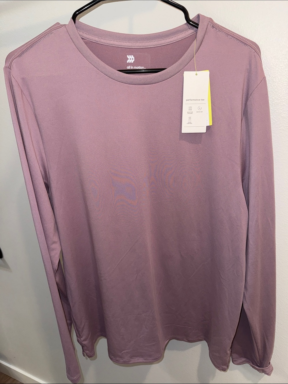 all in motion Long Sleeve Performance Tee - Mauve